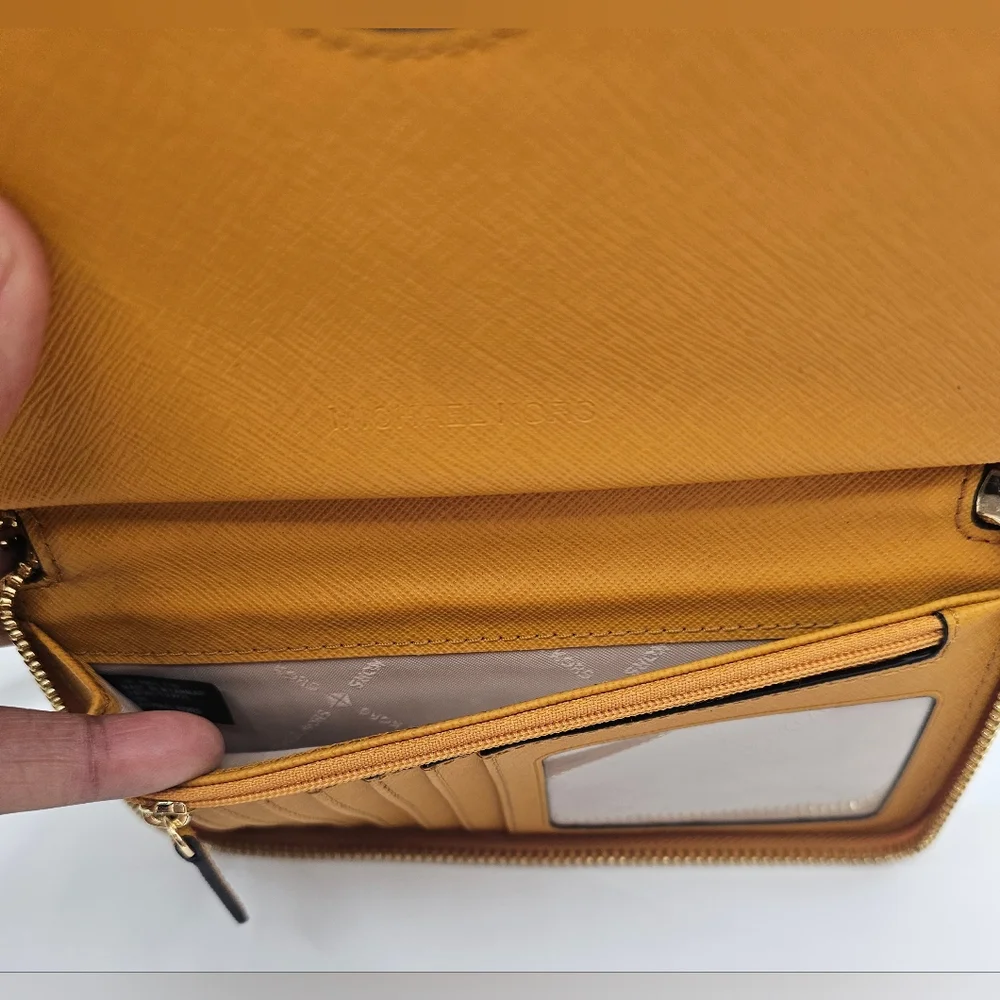 Michael Kors Mustard Wristlet Wallet - Picture 6 of 8